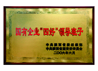 2006年獲“國(guó)有企業(yè)四好領(lǐng)導(dǎo)班子”榮譽(yù)稱號(hào)